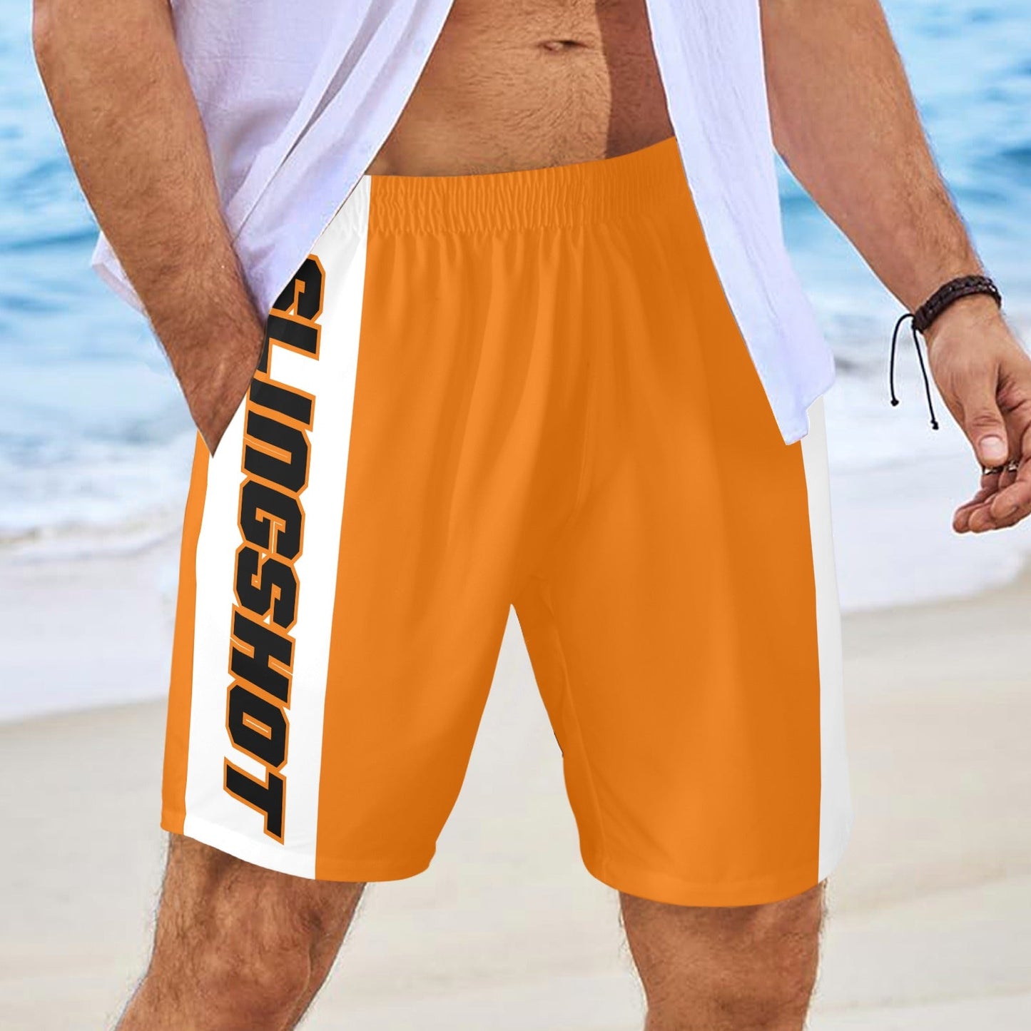 3>2 Mens Slingshot Shorts Orange